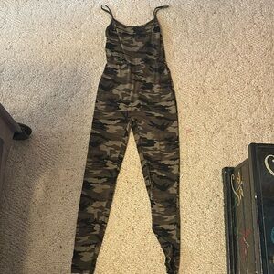 SHEIN camouflage one piece jumpsuit